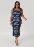 Floral Jacquard Sweater Dress