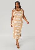 Floral Jacquard Sweater Dress