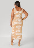 Floral Jacquard Sweater Dress