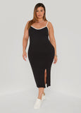 Ribbed Midi Sweater Dress