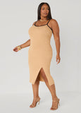 Ribbed Midi Sweater Dress