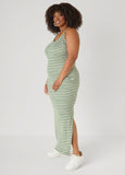 Striped Ribbed Maxi Dress