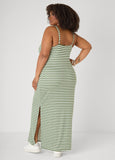 Striped Ribbed Maxi Dress
