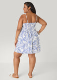 Printed Corset Mini Dress