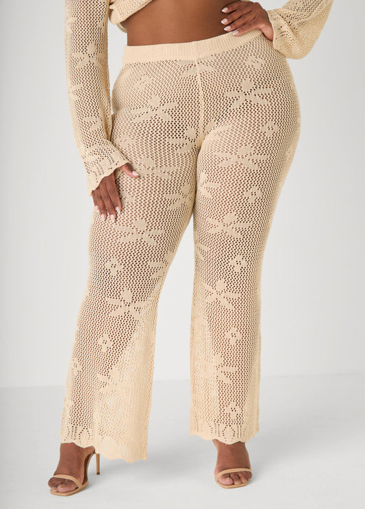 Crochet Wide Leg Pants