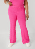 Jacquard Knit Flared Pants