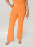 Jacquard Knit Flared Pants