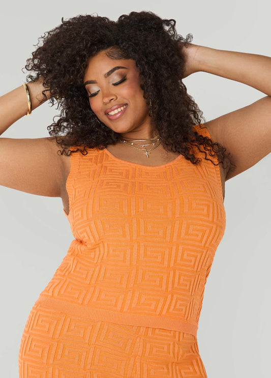 Jacquard Knit Tank