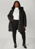 Faux Fur Trimmed Puffer Coat