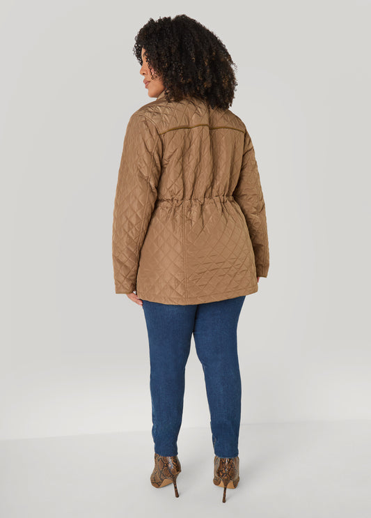 Quilted Drawstring Jacket
