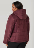 Knit Paneled Hooded Jacket