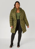 Drawstring Puffer Coat