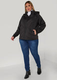 Knit Paneled Quilted Jacket
