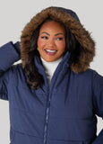 Fur Trimmed Hooded Puffer Coat