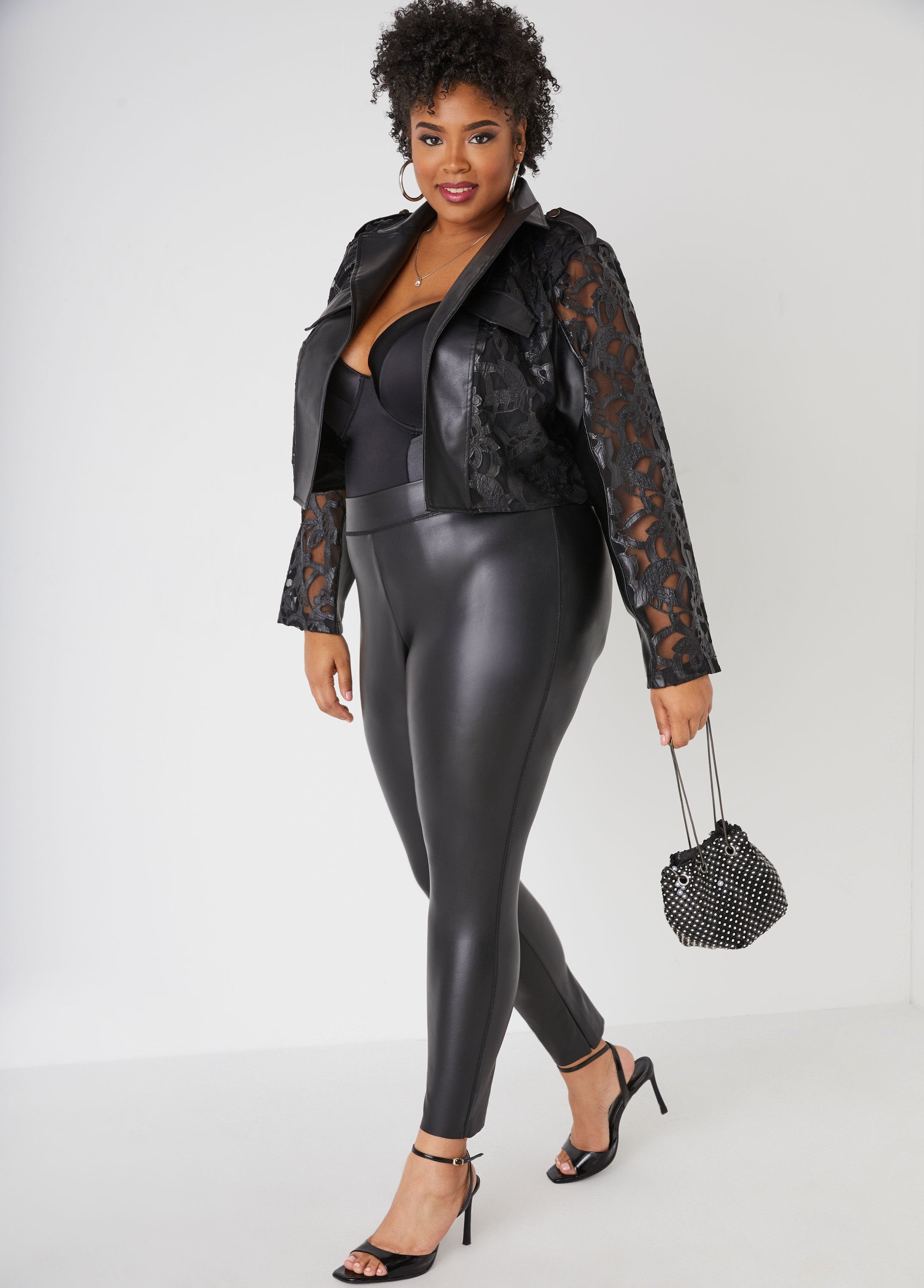 Plus Size leather jackets plus size faux leather and mesh Plus Size leather jackets plus size faux leather and mesh