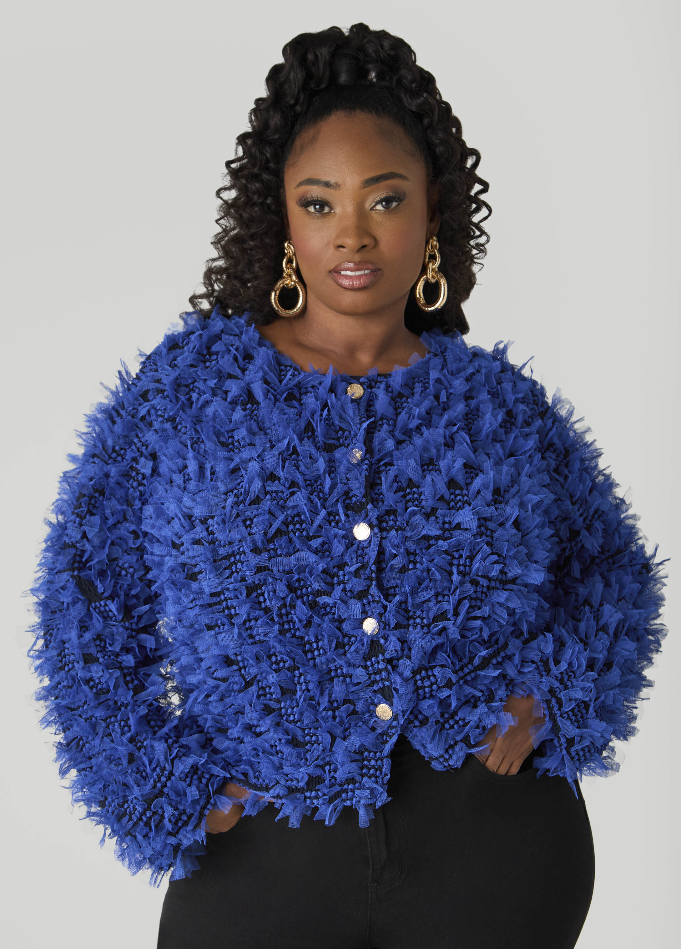 Plus Size Fashion Jacket Plus Size Summer Jacket Plus Size Mesh Jacket