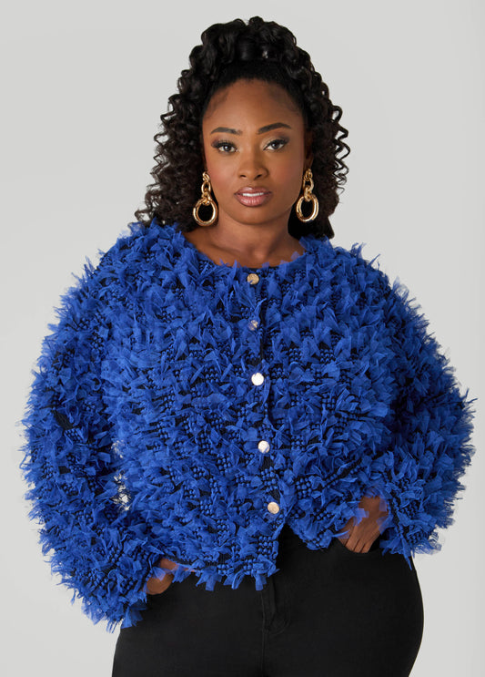 Plus Size Fashion Jacket Plus Size Summer Jacket Plus Size Mesh Jacket