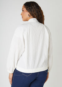 Matelasse Bomber Jacket