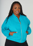 Matelasse Bomber Jacket