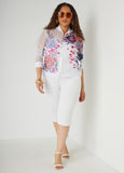 Floral Print Bomber Jacket