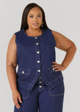 Twill Boyfriend Vest