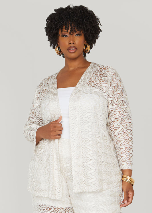 Open Front Lace Jacket