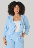 Open Front Ruffled Jacket