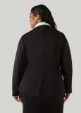 Button Accented Ponte Blazer