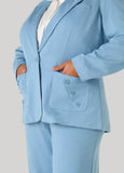 Button Detailed Ponte Blazer