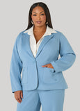 Button Detailed Ponte Blazer