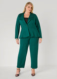 Ponte Button Front Jacket