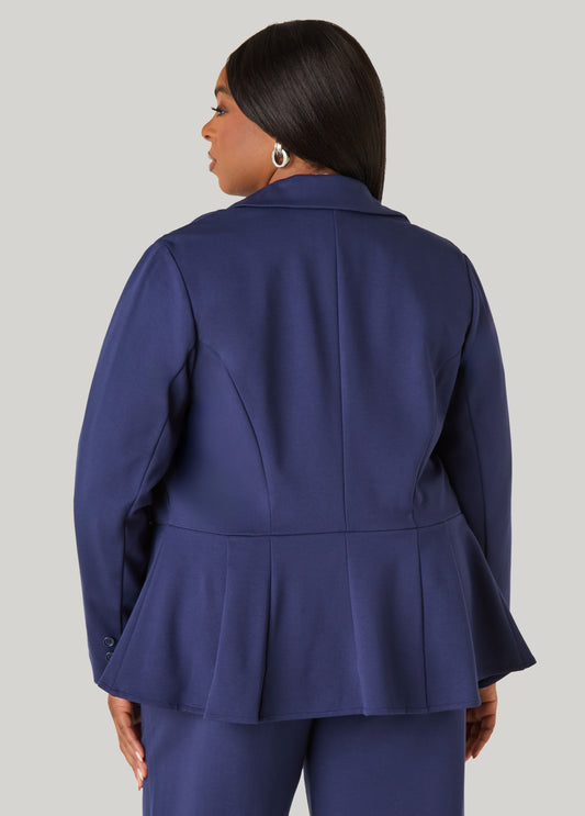 Ponte Peplum Blazer