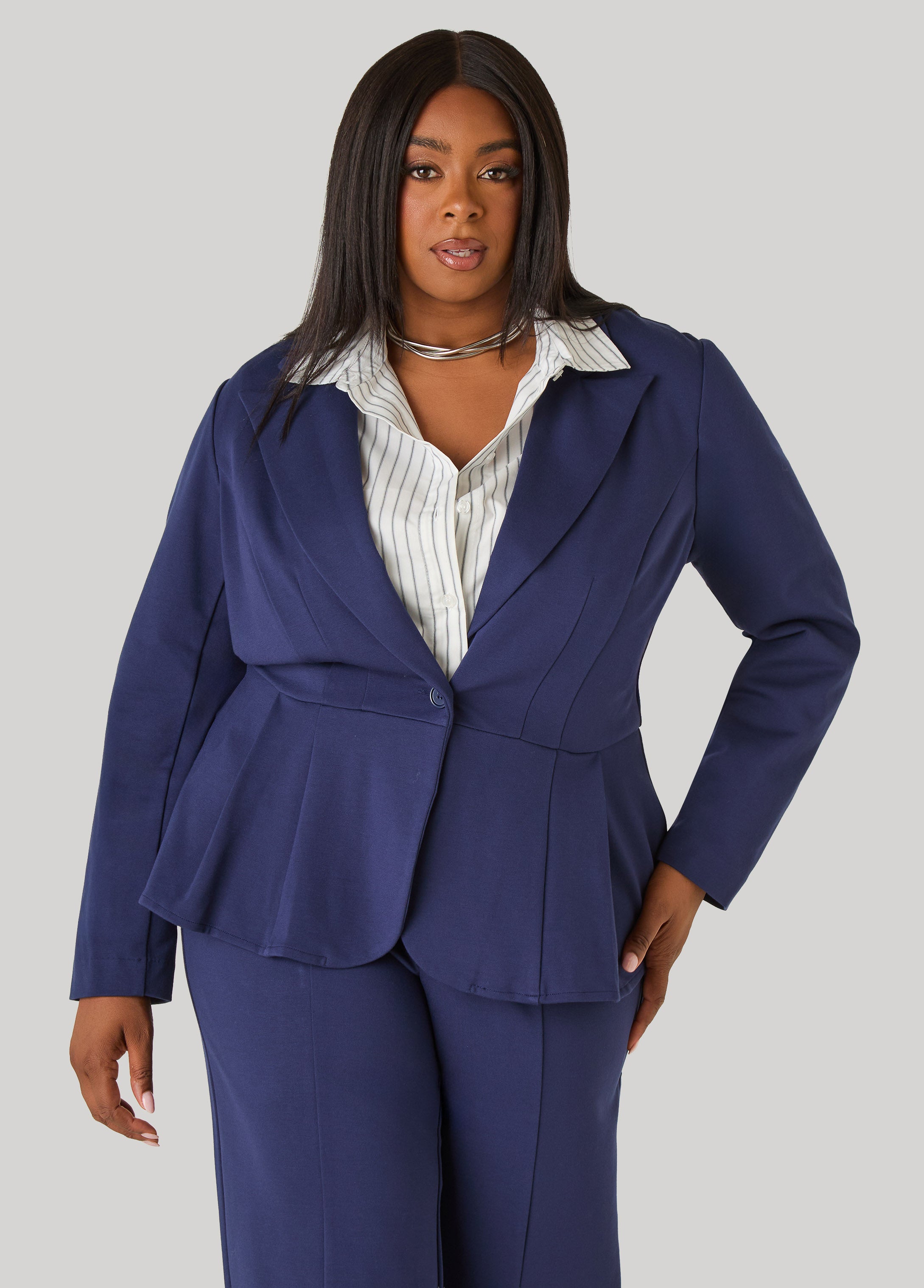 Ponte Peplum Blazer