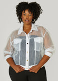 Organza Trucker Jacket