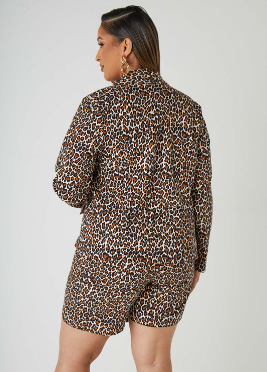 Animal Print Blazer