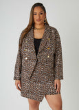 Animal Print Blazer