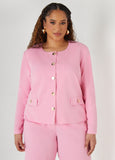 Button Detailed Crepe Jacket
