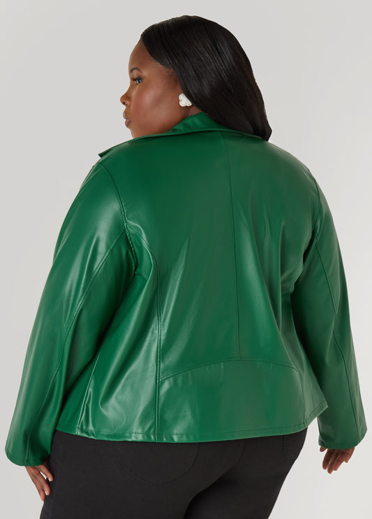 Asymmetric Zipper Moto Jacket