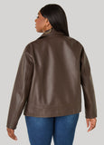 Faux Leather Moto Jacket