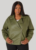 Faux Leather Moto Jacket