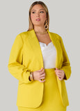 Buttoned Ponte Blazer