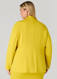 Buttoned Ponte Blazer
