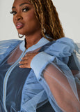 Ruffled Tulle Jacket