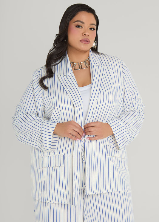 Pinstriped Blazer