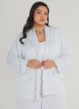 Pinstriped Blazer