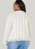 Frayed Boucle Jacket