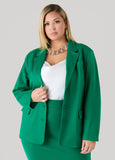 Ruched Ponte Blazer