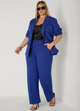 Ruched Ponte Blazer