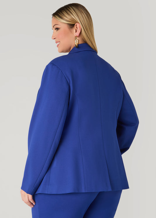 Ruched Ponte Blazer