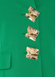 Hammered Button Blazer